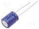 Kondenzátor  elektrolytický  THT  100uF  63VDC  Ø10x12,5mm  ±20%