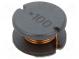 Tlmivka  drôtový  SMD  100uH  2,2A  ±10%  Q  18  Ø  22mm  H  7mm  168mΩ