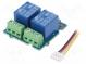 Modul  relé  Kanály  2  5VDC  max250VAC  10A  Uprep  max30VDC  Grove