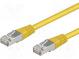 Patch cord  SF/UTP  5e  lanko  CCA  PVC  žltá  0,5m  26AWG