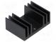 Chladič  extrudovaný  TO220  čierna  L 20mm  W 29mm  H 11,5mm
