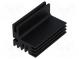 Chladič  extrudovaný  TO220  čierna  L 50mm  W 30mm  H 28mm  8K/W