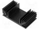 Chladič  extrudovaný  TO3  čierna  L 37,5mm  W 65mm  H 20mm  3K/W