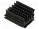 Chladič  extrudovaný  rebrovaný  TO220  čierna  L 30mm  W 19,4mm