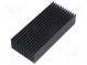 Chladič  extrudovaný  rebrovaný  čierna  L 100mm  W 45mm  H 22mm