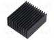 Chladič  extrudovaný  rebrovaný  čierna  L 50mm  W 45mm  H 22mm