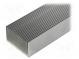 Chladič  extrudovaný  rebrovaný  prírodný  L 1000mm  W 75mm