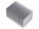 Chladič  extrudovaný  rebrovaný  prírodný  L 50mm  W 75mm  H 45mm