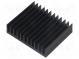 Chladič  extrudovaný  rebrovaný  čierna  L 50mm  W 59,69mm  H 15mm