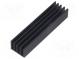 Chladič  extrudovaný  rebrovaný  čierna  L 75mm  W 19mm  H 14mm