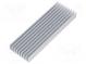 Chladič  extrudovaný  rebrovaný  prírodný  L 100mm  W 33mm  H 10mm