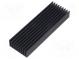 Chladič  extrudovaný  rebrovaný  čierna  L 100mm  W 33mm  H 10mm