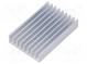 Chladič  extrudovaný  rebrovaný  prírodný  L 50mm  W 33mm  H 10mm