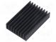Chladič  extrudovaný  rebrovaný  čierna  L 50mm  W 33mm  H 10mm