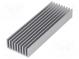 Chladič  extrudovaný  rebrovaný  prírodný  L 100mm  W 33mm  H 14mm