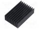 Chladič  extrudovaný  rebrovaný  čierna  L 50mm  W 33mm  H 14mm
