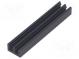 Chladič  extrudovaný  rebrovaný  čierna  L 50mm  W 10mm  H 6mm