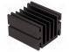 Chladič  extrudovaný  TO220  čierna  L 50mm  W 46mm  H 33mm  hliník
