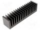 Chladič  extrudovaný  rebrovaný  čierna  L 37,5mm  W 160mm  H 40mm