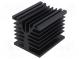 Chladič  extrudovaný  čierna  L 100mm  W 80mm  H 78,6mm  0,7K/W