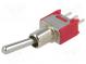 Prepínač  páčkový  Polohy 2  SPDT  ON-ON  3A/28VDC  -30÷85°C  20mΩ