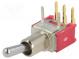 Prepínač  páčkový  Polohy 2  SPDT  ON-ON  3A/28VDC  -30÷85°C  20mΩ