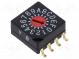 Kódový prepínač  pol  16  SMD  100mΩ  DC záťaž @R  0,03A/15VDC