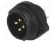 Zásuvka  vidlica  SP21  PIN  4  IP68  spájkovanie  500V  4mm2  30A