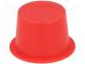 Záslepka  Teleso  červená  Vonk.priem  30mm  H  13,3mm  Mat  LDPE
