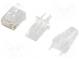 Zástrčka  RJ45  PIN  8  Usporiad.kol  8p8c  IDC,krimpovacie