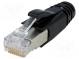 Zástrčka  RJ45  PIN  8  tienené  Usporiad.kol  8p8c  na kábel
