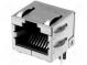 Zásuvka  RJ45  PIN  8  Kat  6a  tienené  Usporiad.kol  8p8c  THT