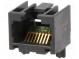 Zásuvka  RJ45  PIN  8  Kat  6a  Usporiad.kol  8p8c  THT  na PCB