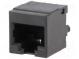 Zásuvka  RJ45  PIN  8  Usporiad.kol  8p8c  THT  na PCB  priamy