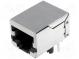Zásuvka  RJ45  PIN  8  Kat  5e  tienené  Usporiad.kol  8p8c  THT