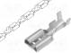 Faston  plochý  4,8mm  0,5mm  samica  0,3÷0,8mm2  krimpovacie