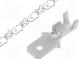 Faston  plochý  4,8mm  0,5mm  samec  0,3÷0,8mm2  krimpovacie