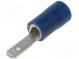 Faston  plochý  2,8mm  0,8mm  samec  1,5÷2,5mm2  krimpovacie  modrý