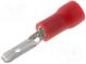 Faston  plochý  2,8mm  0,8mm  samec  0,5÷1mm2  krimpovacie  červený