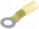 Káblové oko  M6  Ø  6,5mm  4÷6mm2  krimpovacie  na kábel  žltá