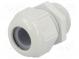 Priechodka  M25  1,5  IP68,IP69K  Mat  polyamid  jasno-šedá