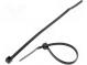 Cable tie  L  100mm  W  2.5mm  polyamide  80N  black  Ømax  22mm  T