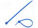 Cable tie  L  100mm  W  4.6mm  E/TFE  80N  blue  Ømax  22mm  UL94V-0