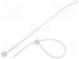 Cable tie  L  100mm  W  2.5mm  polyamide  80N  natural  Ømax  22mm