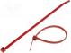 Cable tie  L  150mm  W  3.5mm  polyamide  135N  red  Ømax  35mm  T
