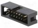 Zásuvka  IDC  vidlica  PIN  16  priamy  THT  pozlátený  2,54mm