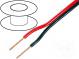 Vodič  reproduktorový  2x0,5mm2  lanko  OFC  čierno-červená  PVC