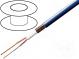 Vodič  mikrofónové  2x0,35mm2  modrá  OFC  -15÷70°C  PVC FirestoP®