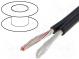 Vodič  mikrofónové  2x0,10mm2  čierna  pocínované,OFC  -15÷70°C