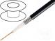Vodič  mikrofónové  1x0,75mm2  čierna  pocínované,OFC  -15÷70°C